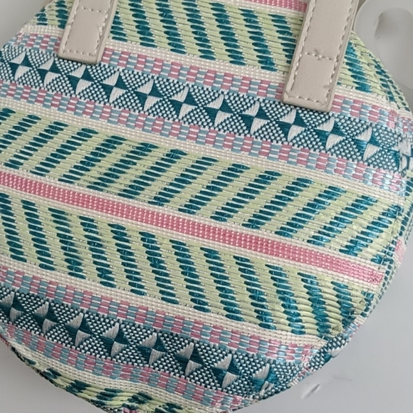 Tribal print circle crossbody bag new - Picture 2 of 5